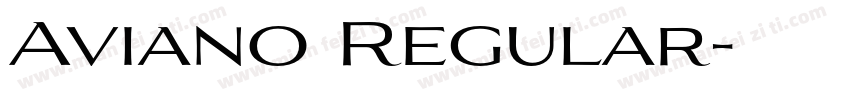 Aviano Regular字体转换